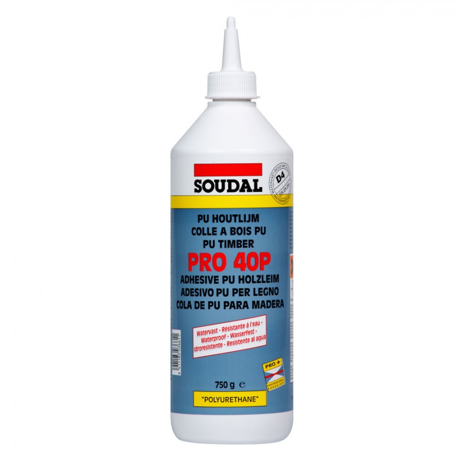 Soudal Pro 40p Pur Polyurethane Wood Adhesive Glue 750gr Soudal