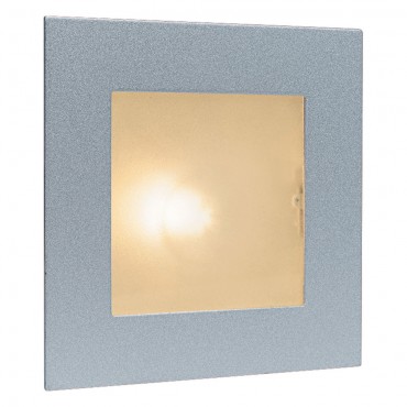 Firstlight Wall & Step Light Satin Steel with Glass Cover