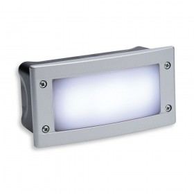 Firstlight LED Wall & Step Light Silver Frame with White LED's
