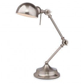 Firstlight Beau Table Lamp Brushed Steel