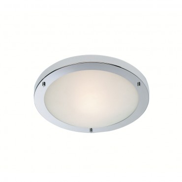 Firstlight Rondo Flush Fitting Chrome with Opal Glass
