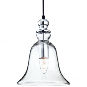 Firstlight Omar Pendant Chrome with Clear Glass