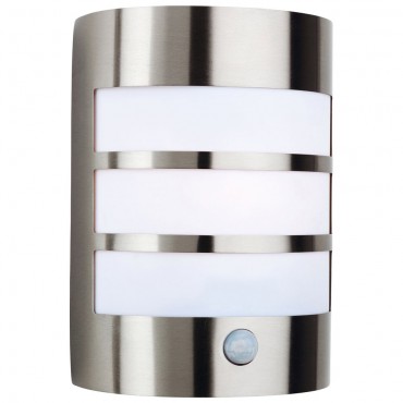Firstlight Stainless Steel Wall Light with PIR Stainless Steel