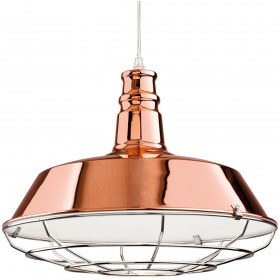 Firstlight Manta Pendant Copper with Chrome Grill