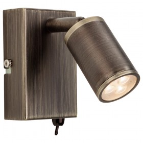 Firstlight Orion LED Wall Light (Switched) Bronze