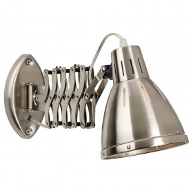 Firstlight Bow Wall Light Brushed Steel