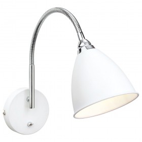 Firstlight Bari Wall Light (Switched) White with Chrome