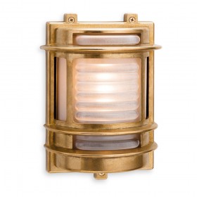 Firstlight 5924BR Nautic Wall Light Brass with Frosted Glass
