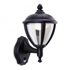 Firstlight 5941BK Unite LED Lantern with PIR Black