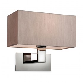 Firstlight Prince Single Wall Polished S/Steel with Oyter Shade