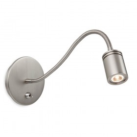 Firstlight Ritz LED Flexi Wall Light -Switched Brushed Nickel