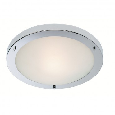 Firstlight Rondo LED Flush Fitting Chrome with Opal Glass