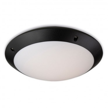 Firstlight Vista LED Flush Fitting Black with White Diffuser