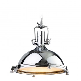 Firstlight Bali Pendant Chrome with Clear Glass