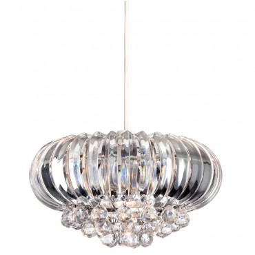 Firstlight Crown Easy-Fit Pendant Chrome with Clear Acrylic