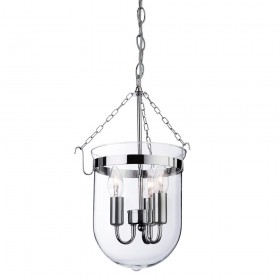 Firstlight Regal Lantern Chrome with Clear Glass