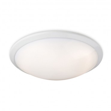 Firstlight Ascot Flush Fitting White with Polycarbonate Diffuser