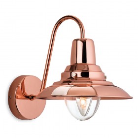 Firstlight Fisherman Wall Light Copper with Clear Glass