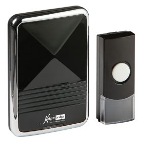 Knightsbridge DC002 Wireless Plug In Door Chime - Black (80M Range)