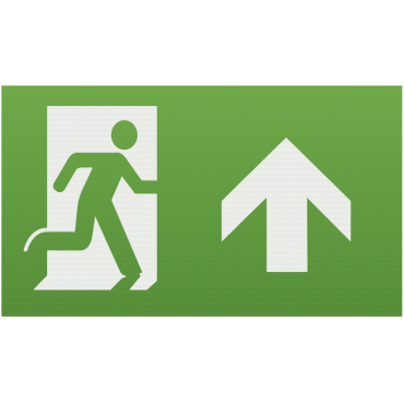 Knightsbridge Running Man Legend (Kit of 2)  For Emexit With Upward Facing Arrow