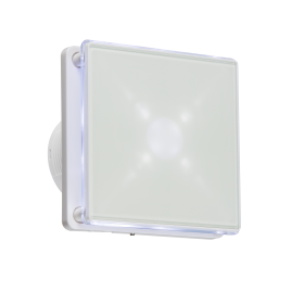 Knightsbridge EX003T 100mm/4" Led Back Lit Extractor Fan With Overrun Timer - White