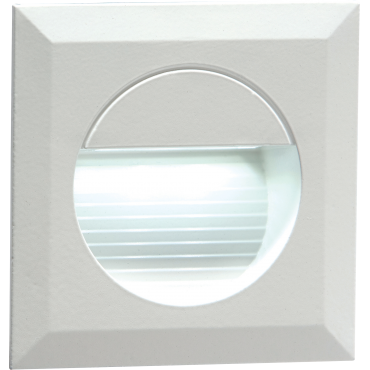 Knightsbridge 230V Recessed Ip54 Square Indoor/Outdoor LED Guide/Stair/Wall Light White LED