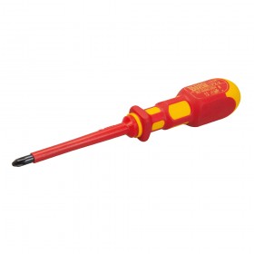 King Dick VDE Pozidriv Screwdriver PZ2 - 6 x 100mm - 22382