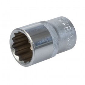 King Dick Socket 1/2" SD 12pt Metric 18mm - HSM218