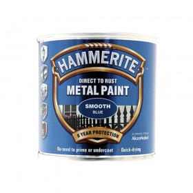 Hammerite Direct to Rust Smooth Finish Metal Paint Blue 250ml