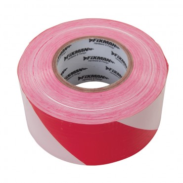 Fixman Barrier Tape 70mm x 500m Red/White