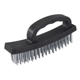 Silverline D-Handle Wire Brush 4 Row