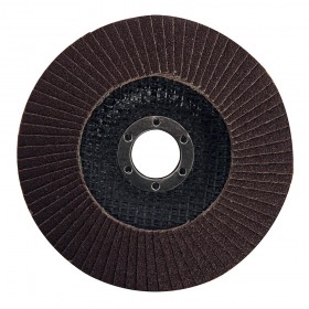 Silverline Aluminium Oxide Flap Disc 125mm 80 Grit