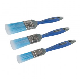 Silverline No-Loss Synthetic Paint Brush Set 3pce 3pce - 344268