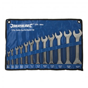 Silverline Open Ended Spanner Set 12pce 6 - 32mm