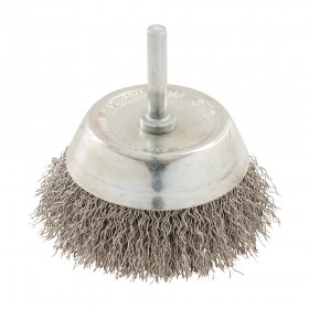 Silverline Rotary Stainless Steel Wire Cup Brush 75mm