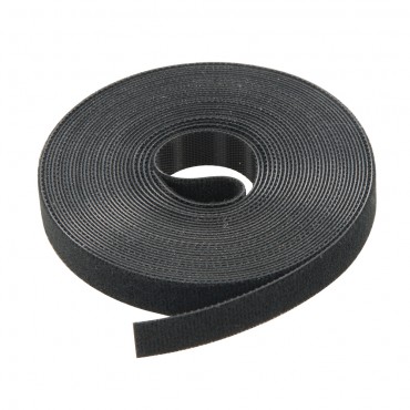 Fixman Hook & Loop Self Wrap Black 10mm x 25m