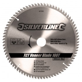 Silverline 300mm x 30 TCT Veneer Blade 100T