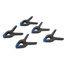 Silverline Spring Clamps 5pk 100mm Jaw