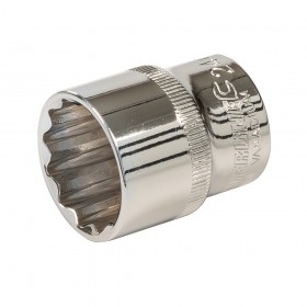 Silverline Socket 1/2" Drive 12pt Metric 24mm - 449975