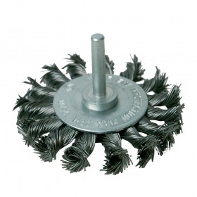 Silverline Rotary Steel Twist-Knot Wheel 75mm