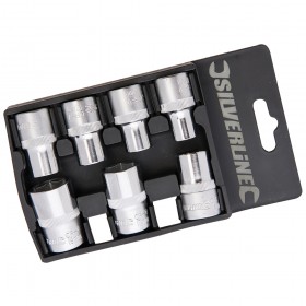 Silverline Socket Set 1/2" Drive Metric 7pce 10 - 19mm