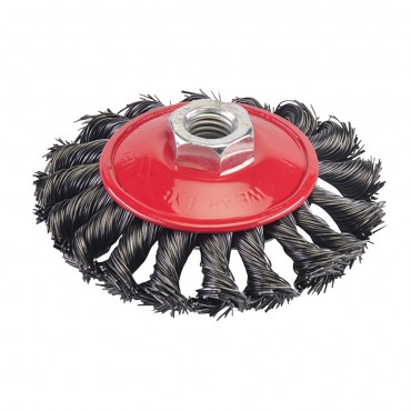 Silverline Steel Twist-Knot Brush 100mm