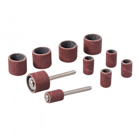 Silverline Rotary Tool Drum Sanding Kit 12pce 6.35mm (1/4") & 12.70mm (1/2")
