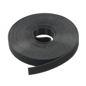 Fixman Hook & Loop Self Wrap Black 25mm x 5m