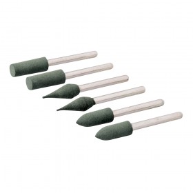 Silverline Rotary Tool Rubber Polishing Point Set 6pce 6mm Dia