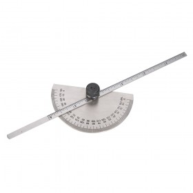 Silverline Protractor with Depth Gauge Scale 150mm