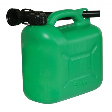 Silverline Plastic Fuel Can 5Ltr Green