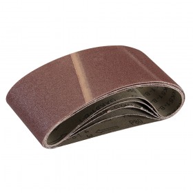Silverline Sanding Belts 75 x 457mm 5pk 80 Grit