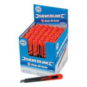 Silverline 9mm Snap-Off Knife Display Box 48pce