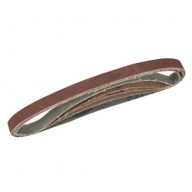 Silverline Sanding Belts 13 x 457mm 5pce 40, 60, 2 x 80, 120G